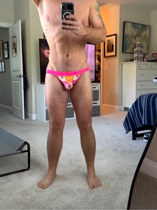 Andrew Christian Other - Men's Andrew Christian Pink Floral Low-Rise Jock Large